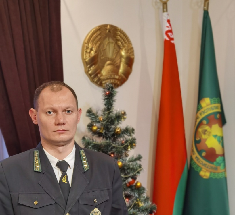 Поздравление директора Слонимского лесхоза Ильи Видука с Рождеством и Новым годом