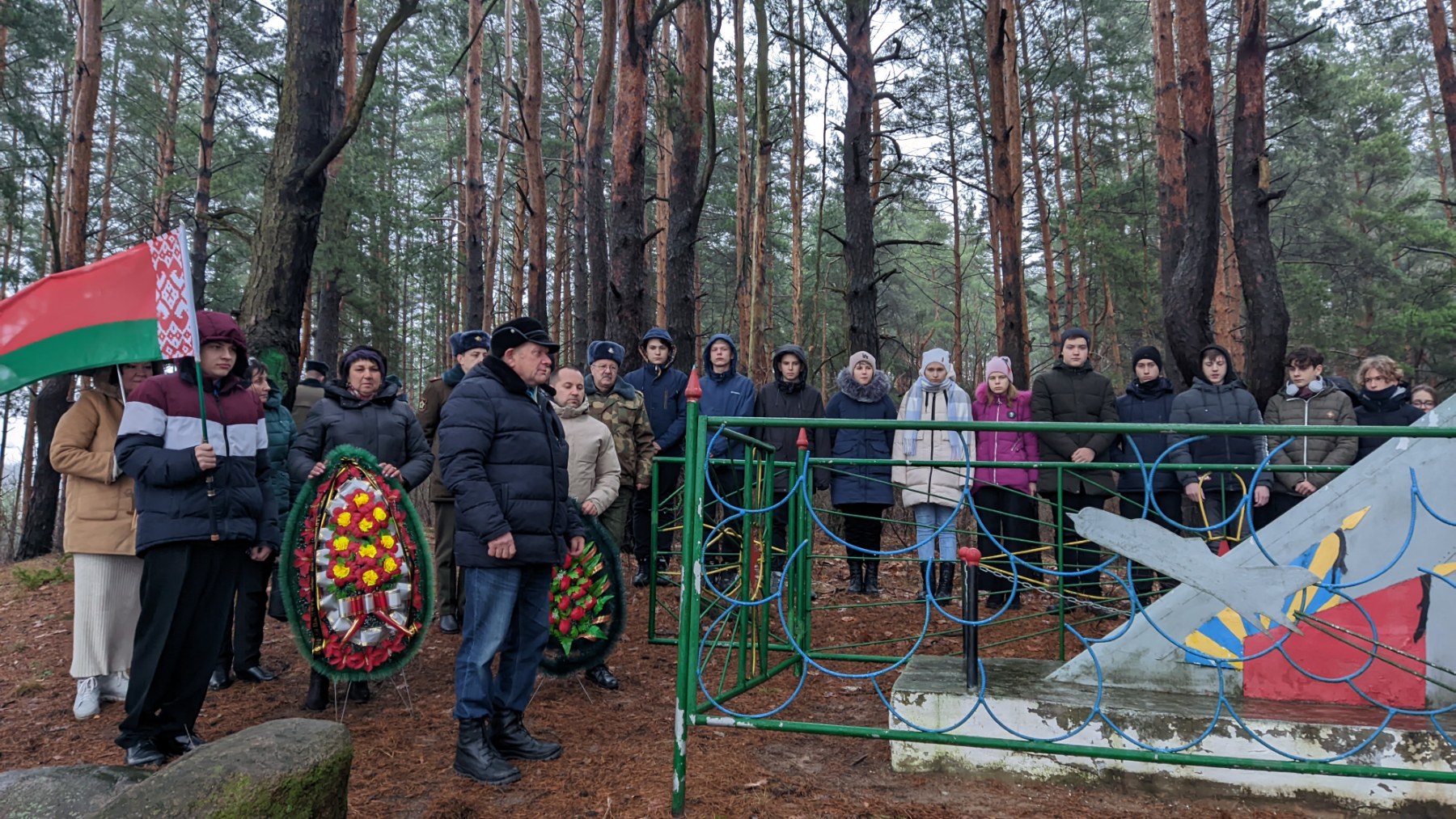 На Слонимщине помнят и свято чтят подвиг  летчика Сергея Крошина
